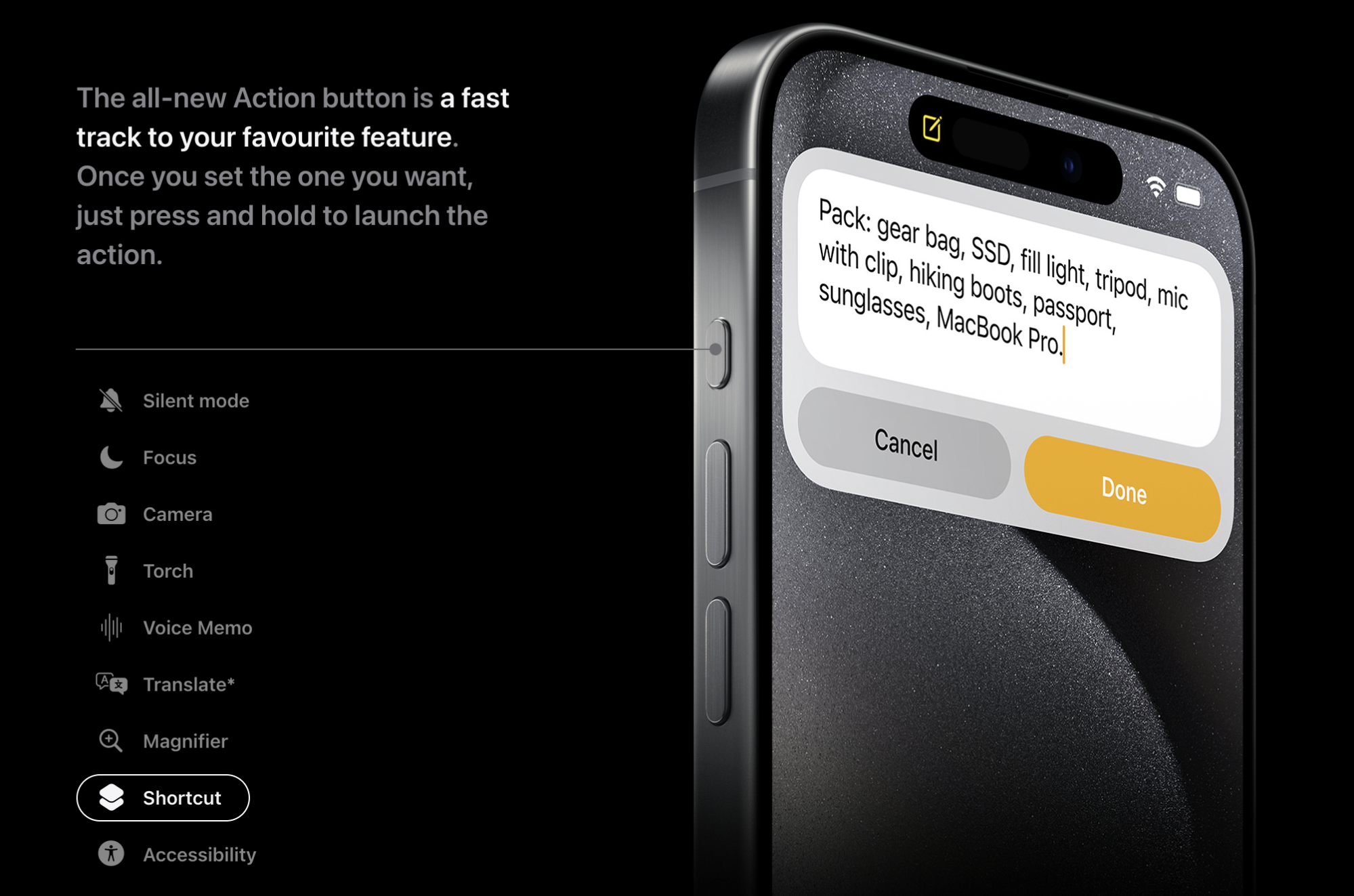 Mọi thao tác đều trở nên thuận tiện hơn với Action Button